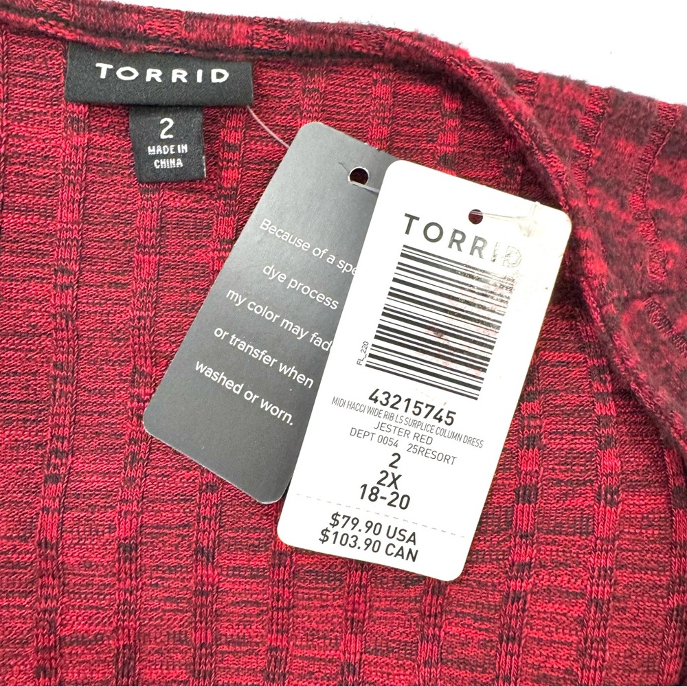 Torrid Red Long Sleeve Dress - Picture 10 of 16